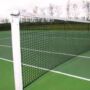 Knooploze enkelspel-tennisnetten