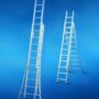 Gecoate 3-delige ladder / open voet