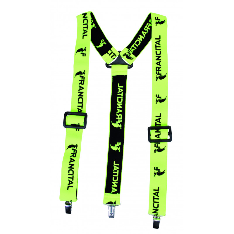 Francital Bretels met klemmen - Hi-Vis geel - VDSTEENXXL